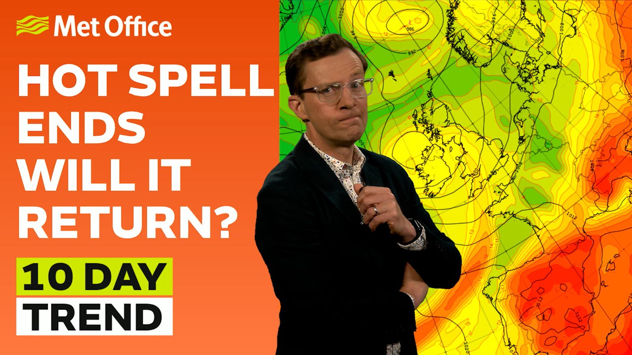 10 Day Trend 26/06/2024 – The heat is easing, will it return? – Met Office weather forecast UK