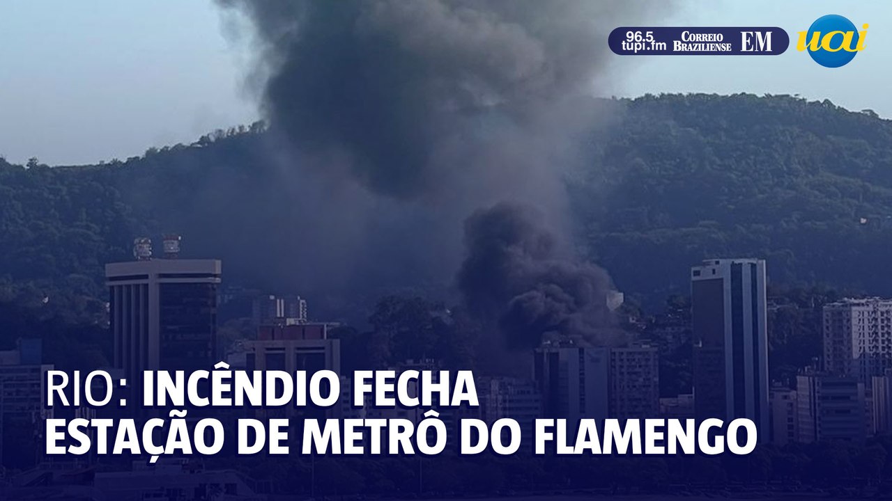 Incêndio fecha estação do metrô do Flamengo