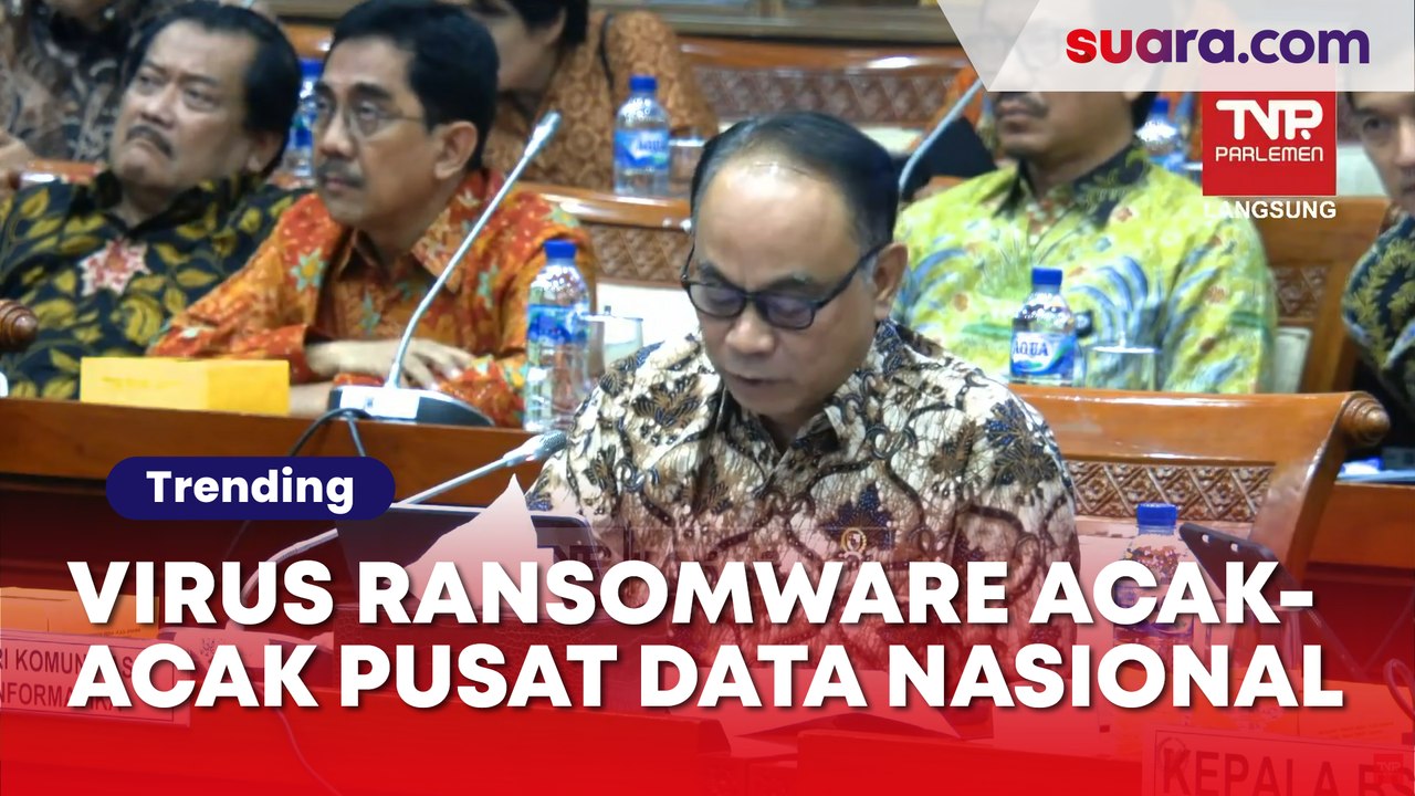 Virus Ransomware Acak-acak Pusat Data Nasional, Menkominfo Curhat di DPR: Virus Ini Melanda Dunia