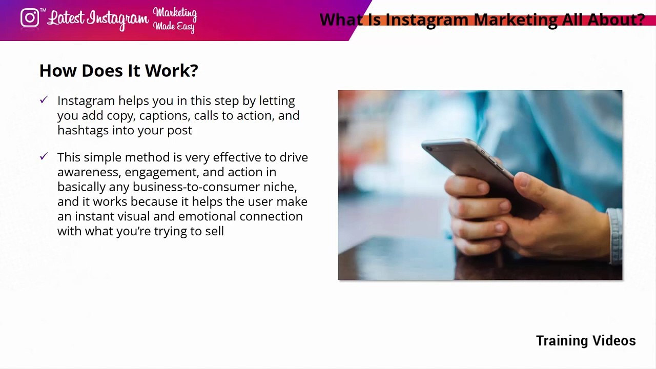 video1.what is instagram marketing all about? in English