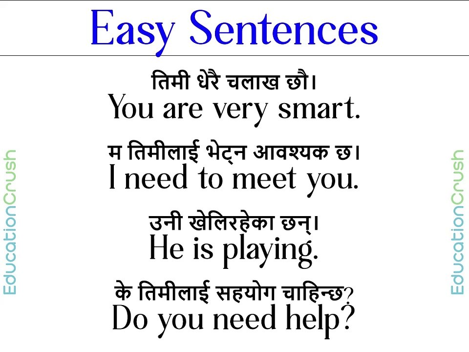 दिनभरी बोलिने अङ्ग्रेजी सिक्नुहोस् Daily Use Nepali Meaning and Sentences Conversation Basic English