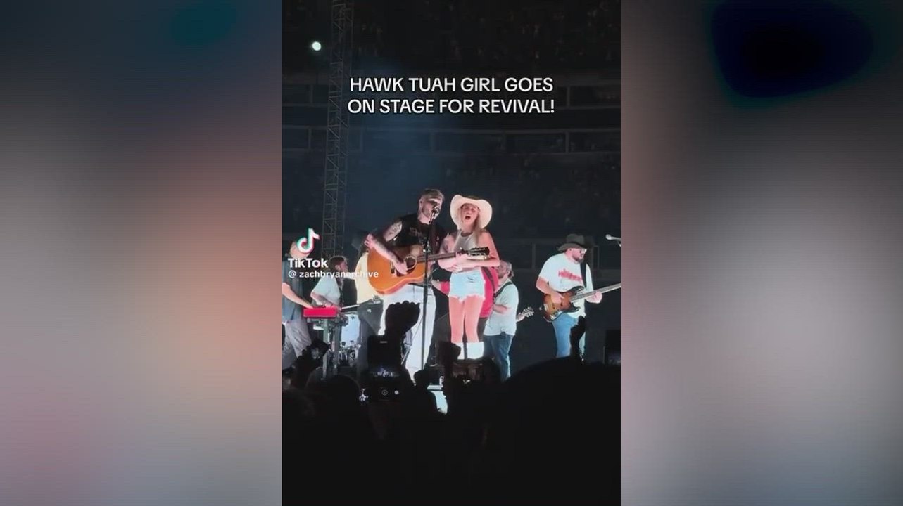 Viral Hawk Tuah girl returns: sings with beer at Zach Bryan concert, captured on video
