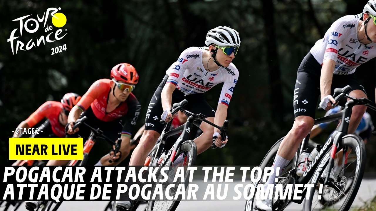 Pogacar attacks at the top! - Stage 2 - Tour de France 2024