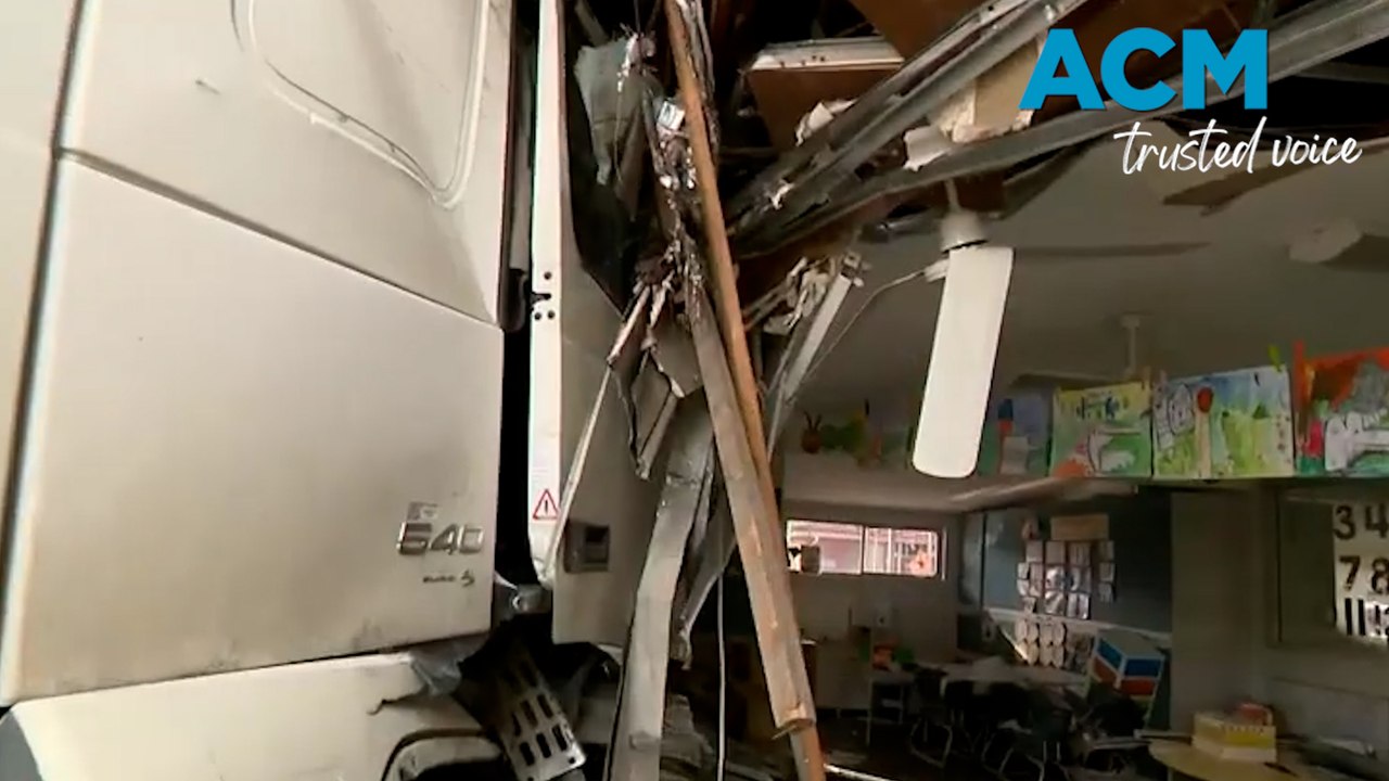 Truck slams into Sydney primary school classroom
