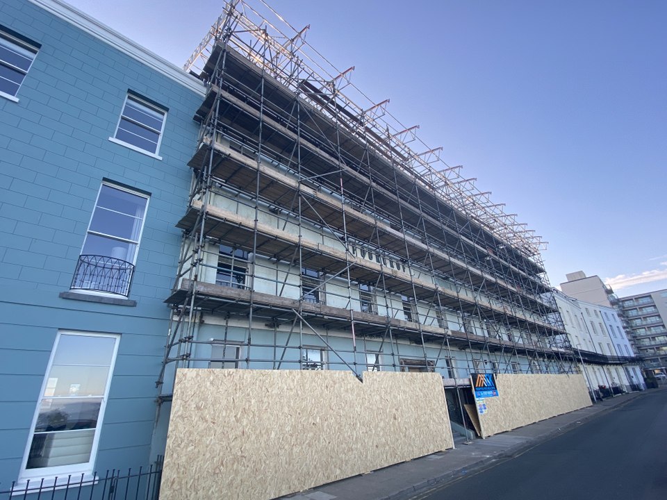 Work underway to transform iconic seafront Tenby hotel