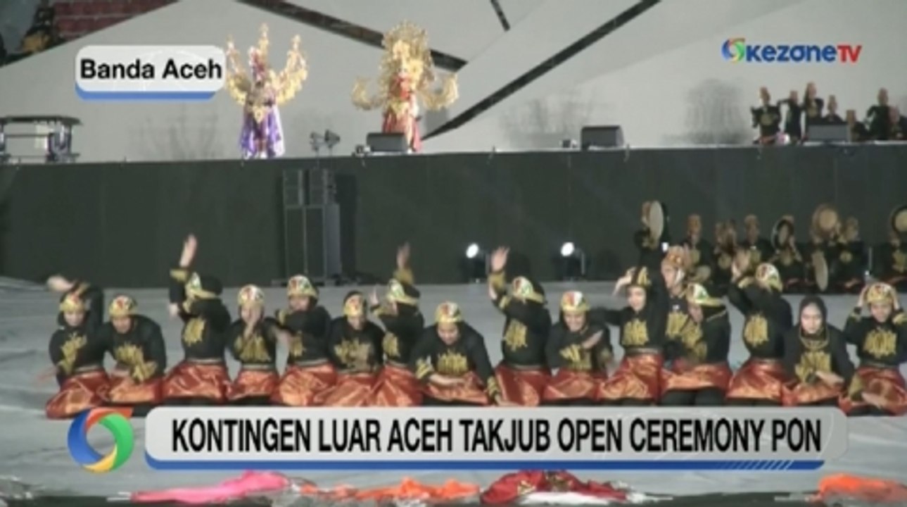 Kemeriahan Upacara Pembukaan PON XXI Dibalut dengan Budaya Aceh