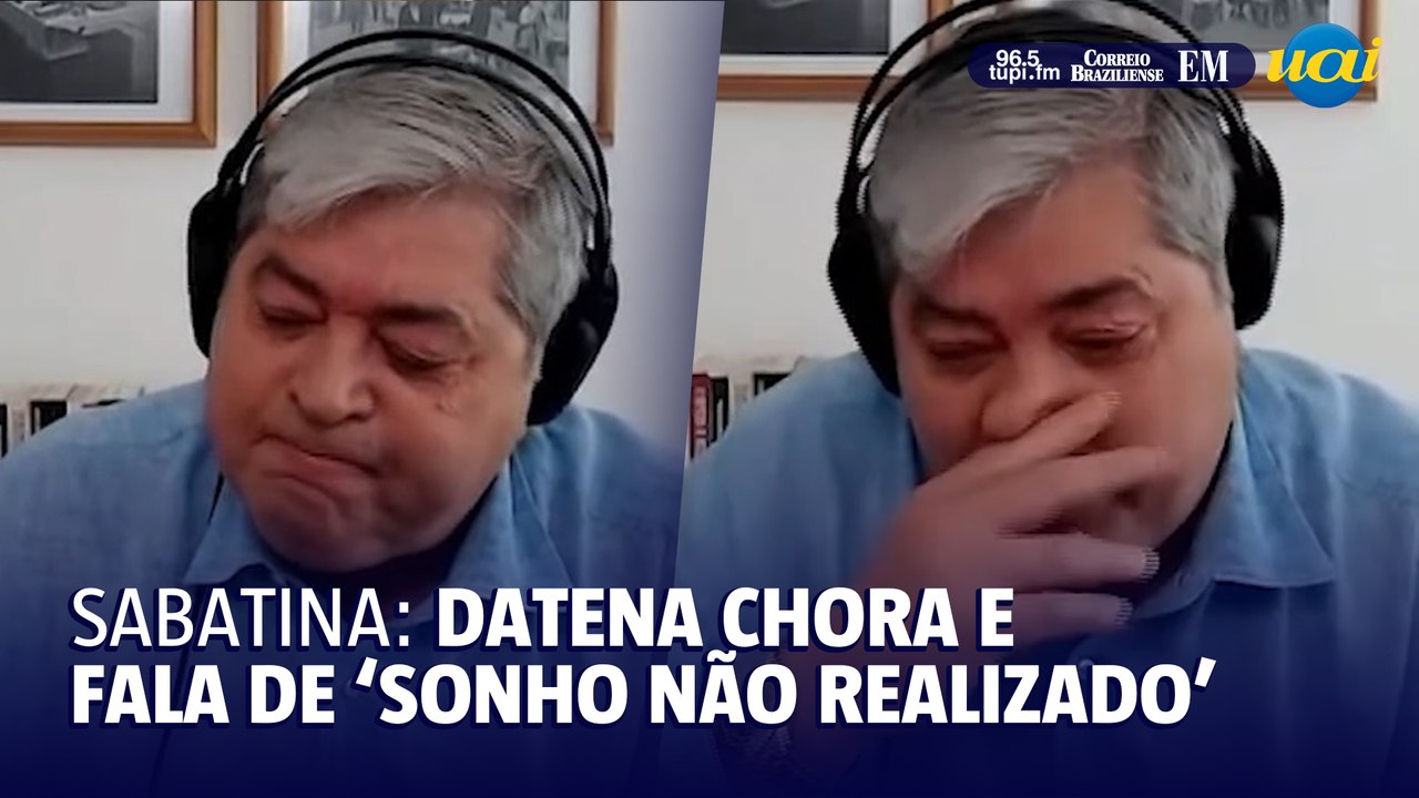 Com lágrimas nos olhos, Datena admite: 'Não consegui'