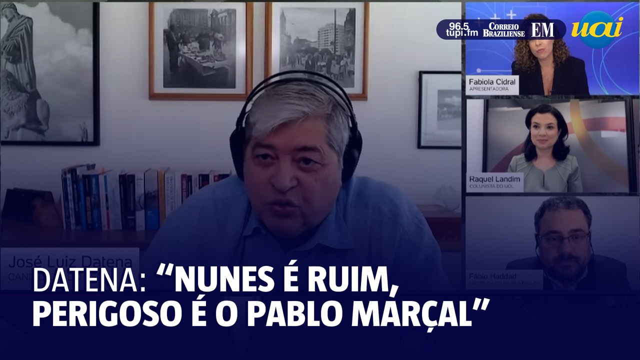 Datena: 'Nunes é ruim, perigoso é o Marçal'