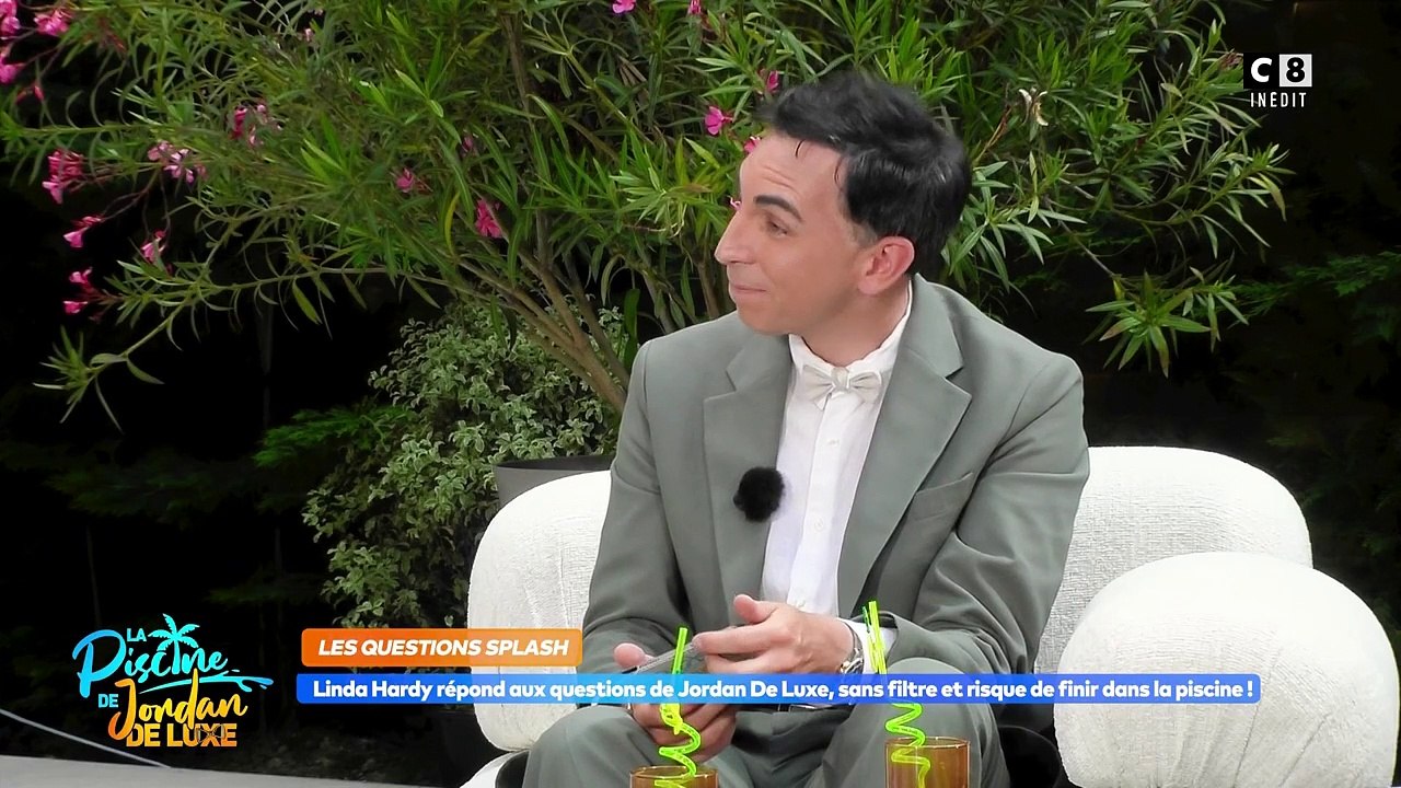 Linda Hardy dans l'émission "La Piscine de Jordan De Luxe" sur C8