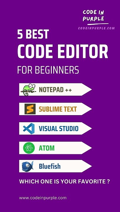 Best code editors for beginners