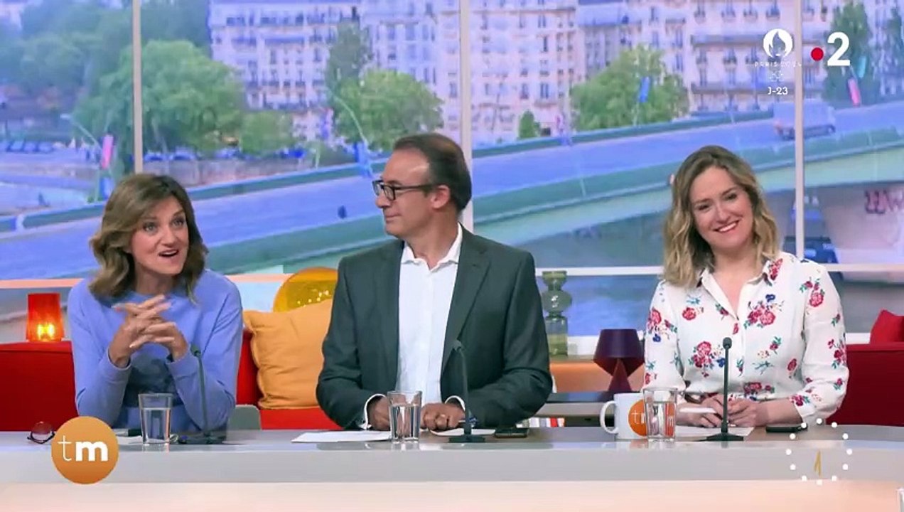 Emilie Tran NGuyen et Thomas Sotto (Télématin) lancent l’émission du jour  Télématin