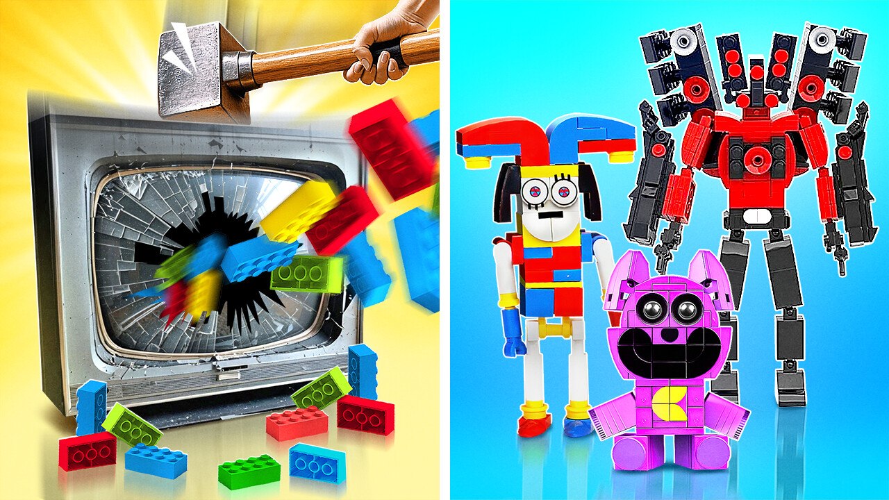 Smiling Critters Lego Set  *We Buy New Pomni, CatMap and TV Man Lego*