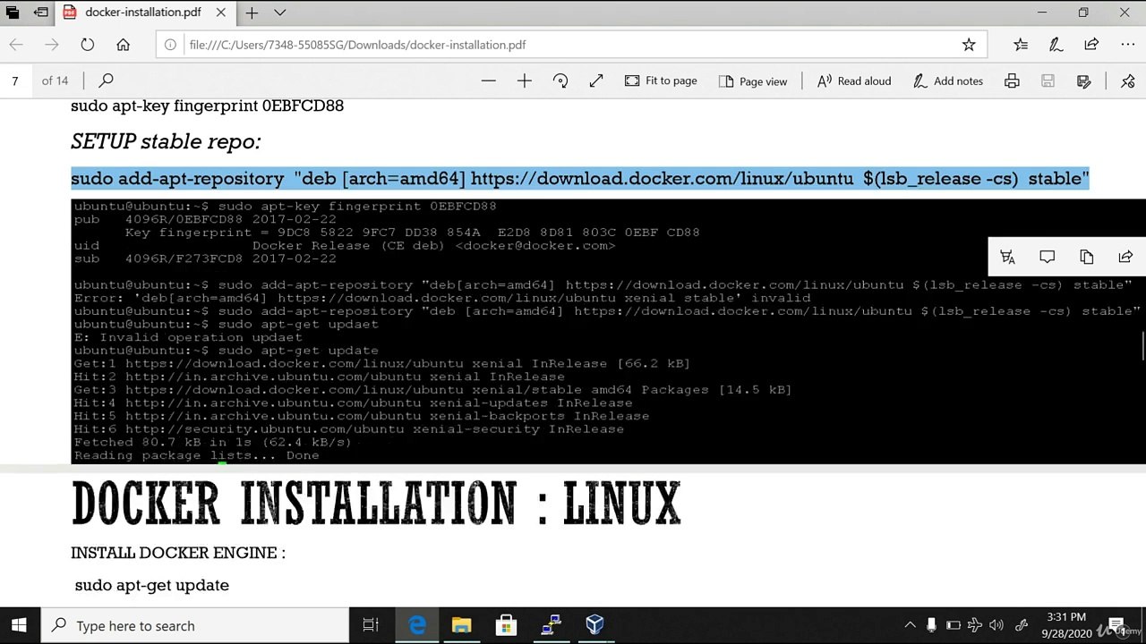 2. Docker Installation on Linux