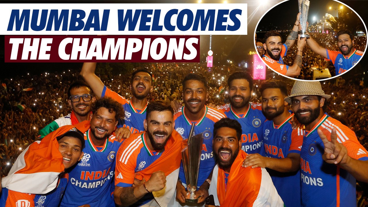Mumbai Roars for Champions: India's T20 World Cup Heroes Honored in Rain-Soaked Parade Oneindia News