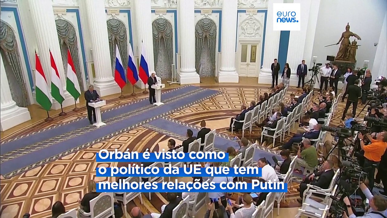 Orbán no Kremlin: Moscovo e Kiev  "longe" de acordo mas "foi dado primeiro passo" para o diálogo