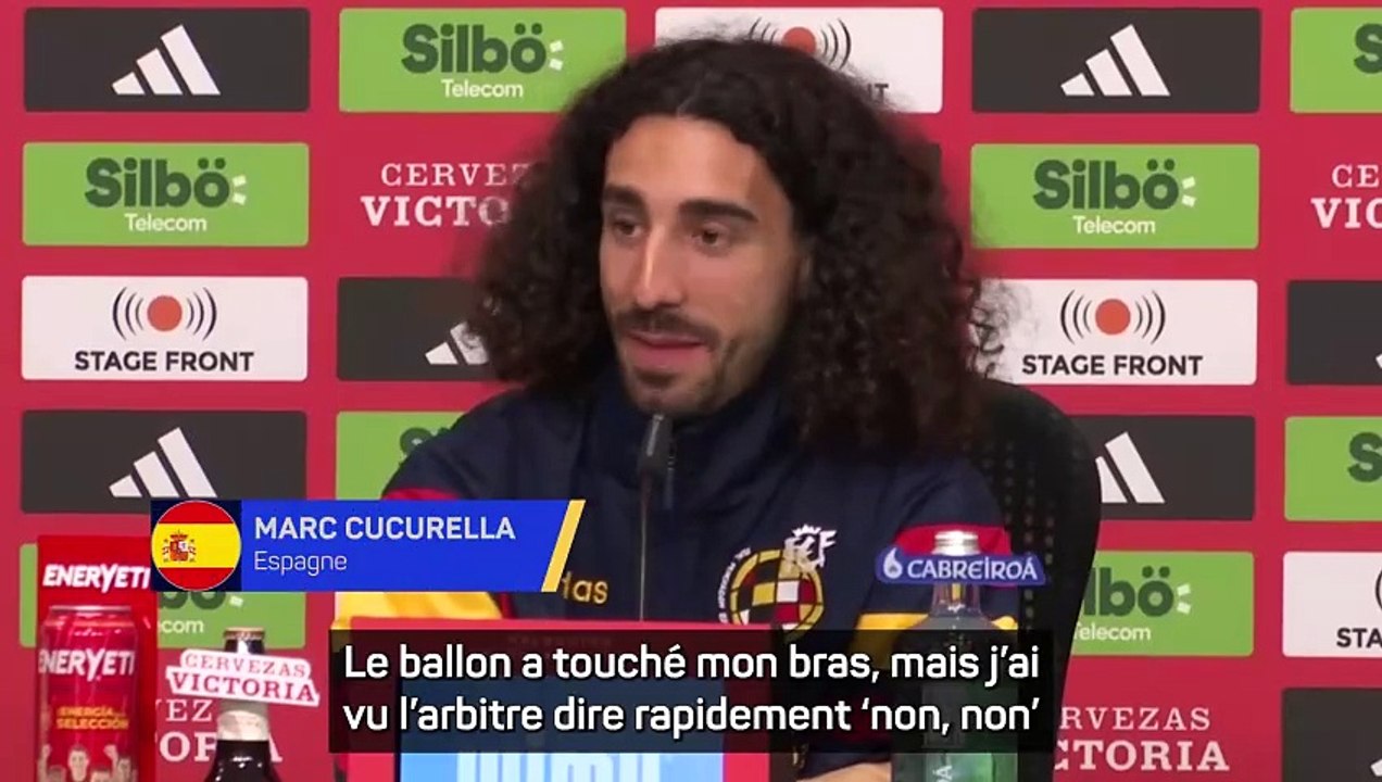 Cucurella : “Le ballon a touché mon bras”
