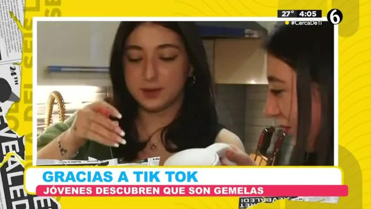 Gracias a &#039;Tiktok&#039; jovenes descubren que son gemelas