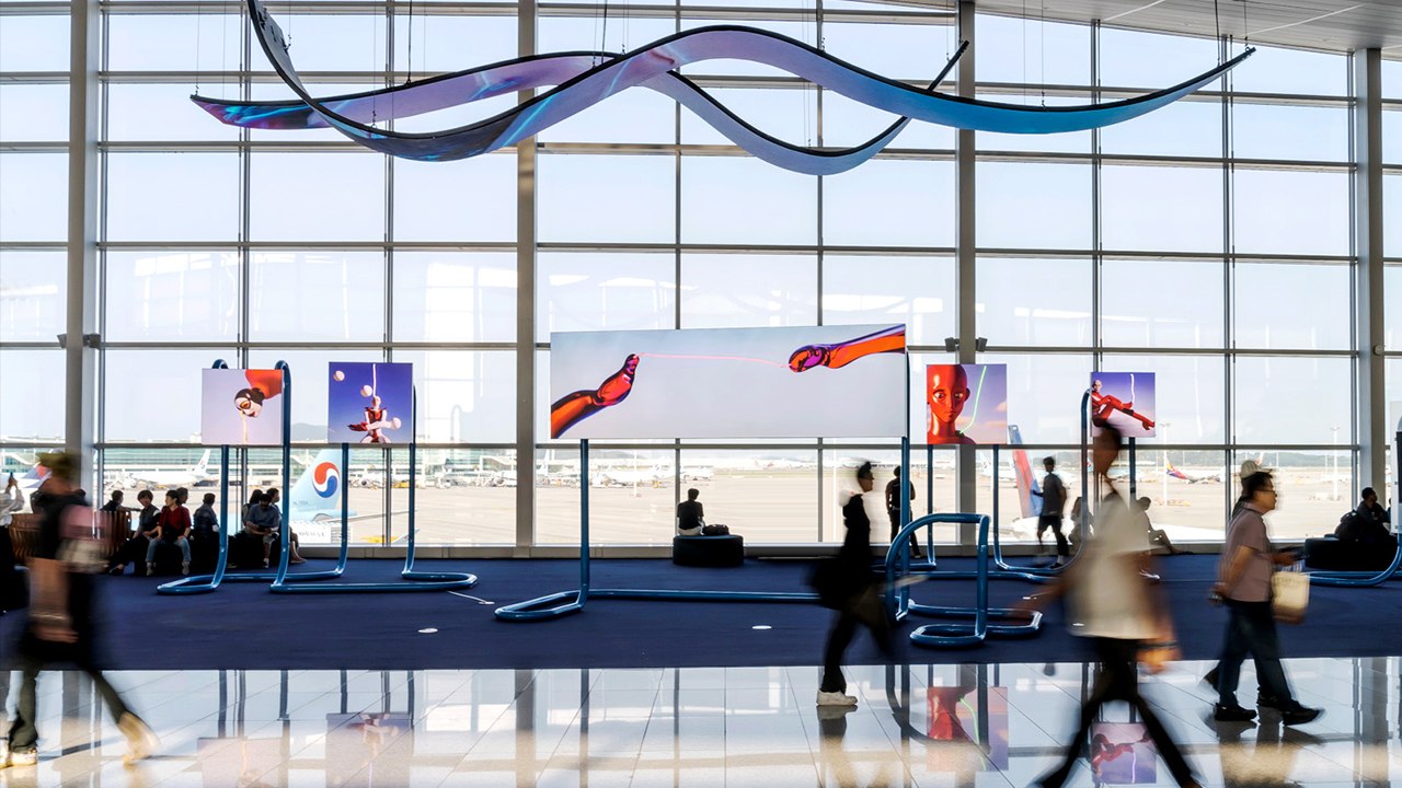 [기업] 갤러리로 변신한 인천공항...미디어아트 기획 전시 / YTN