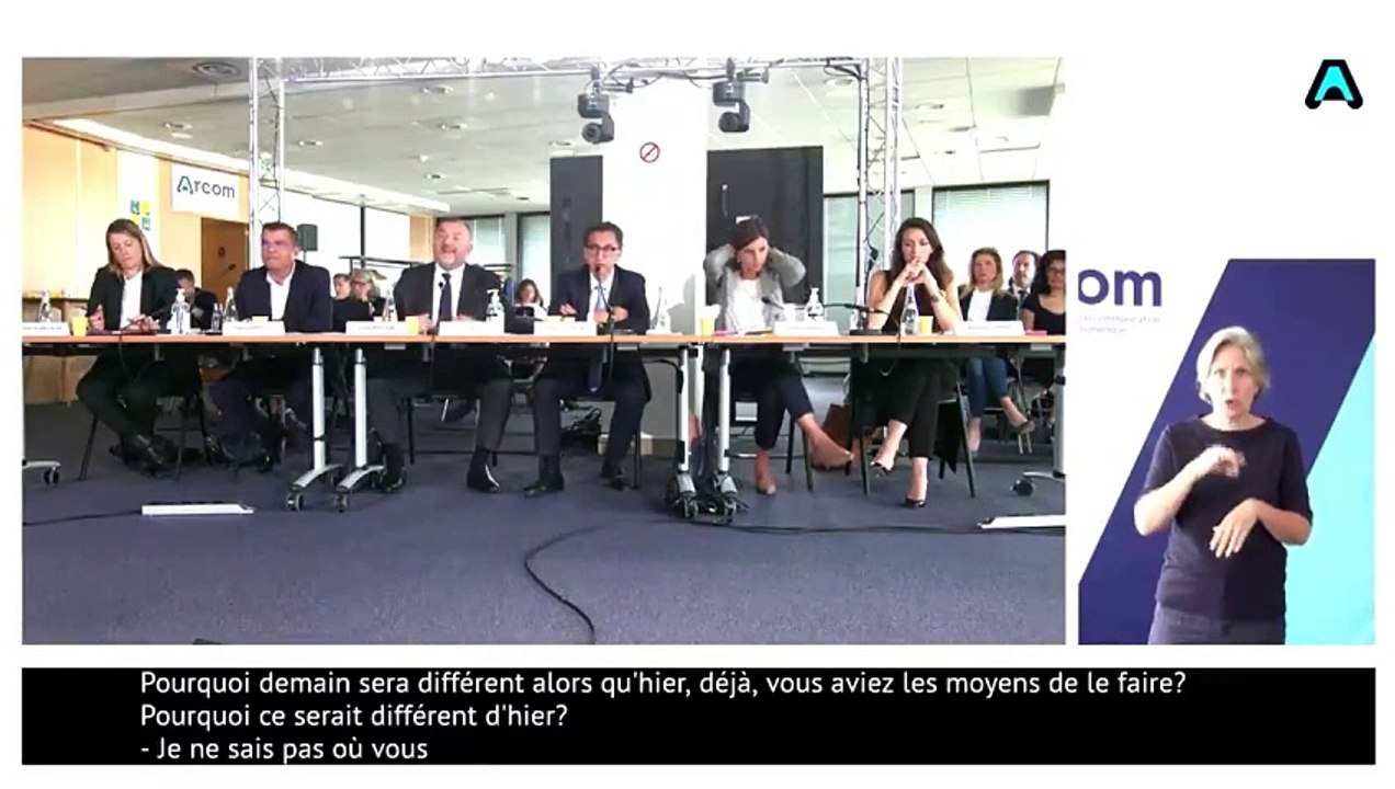 Audition C8 : Maxime Saada, Franck Appietto et Gérald Brice-Viret face à l'ARCOM