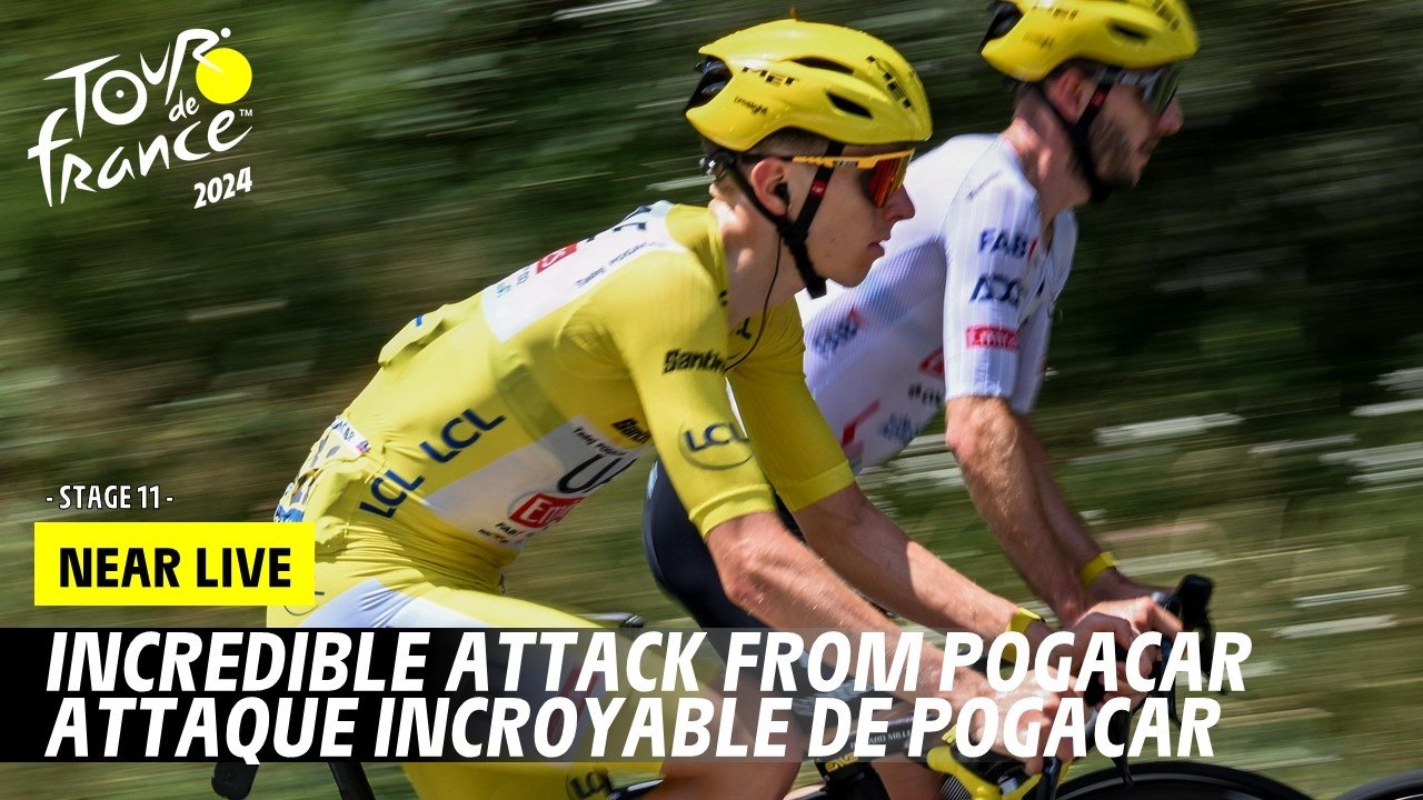 Incredible attack from Pogacar - Stage 11 - Tour de France 2024
