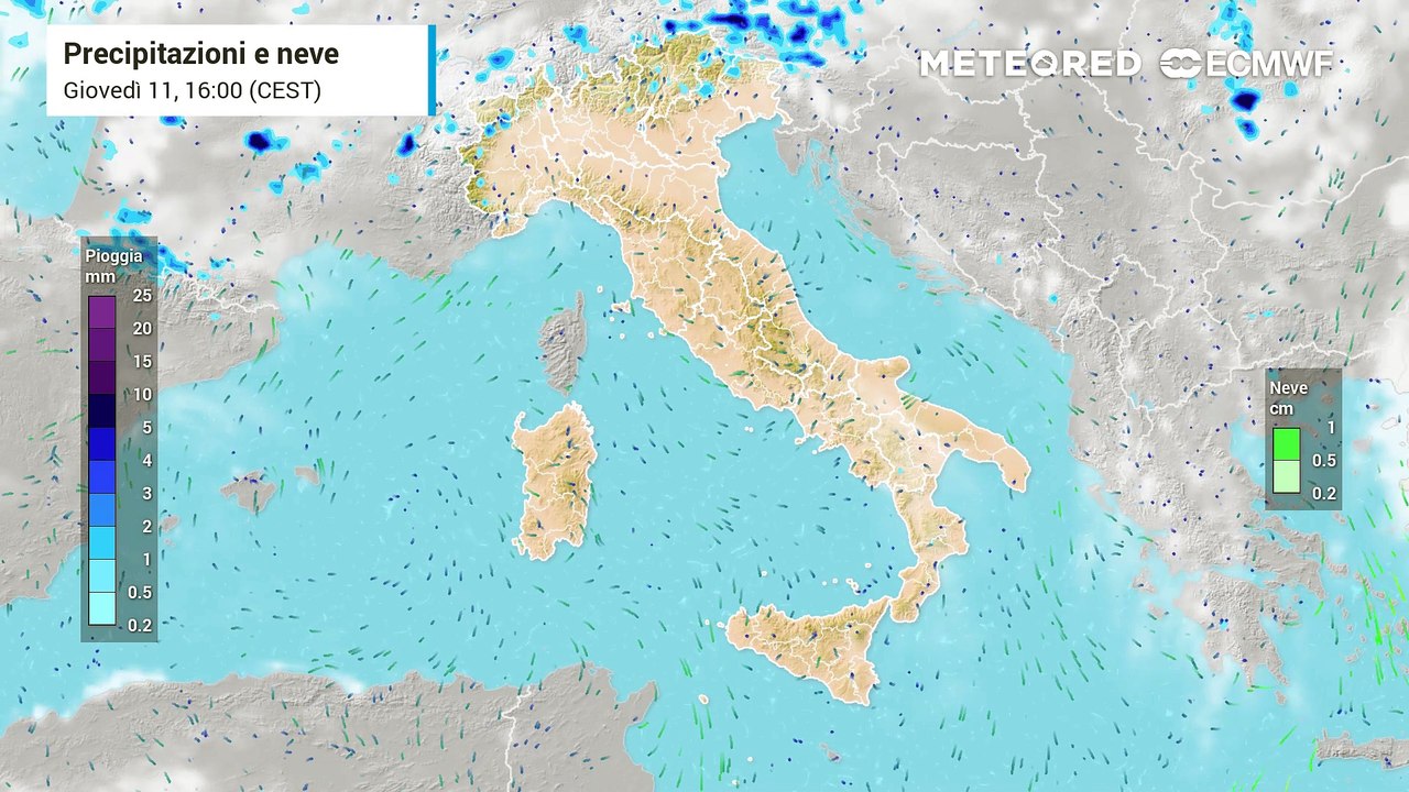 Ancora temporali sulle Alpi ma l'anticiclone dilaga