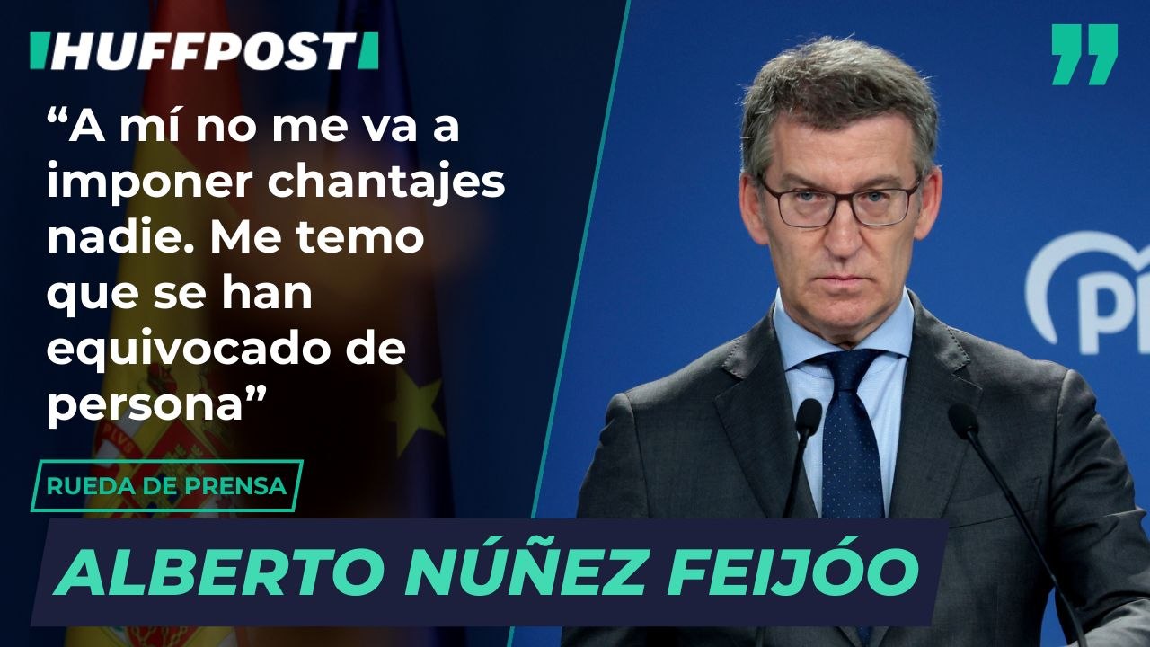 Núñez Feijóo: "A mí no me va a imponer chantajes nadie"
