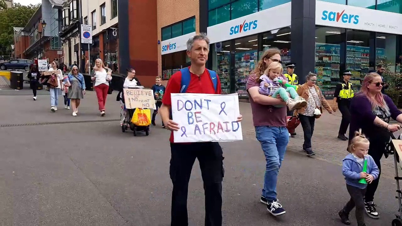 Sexual violence protest.