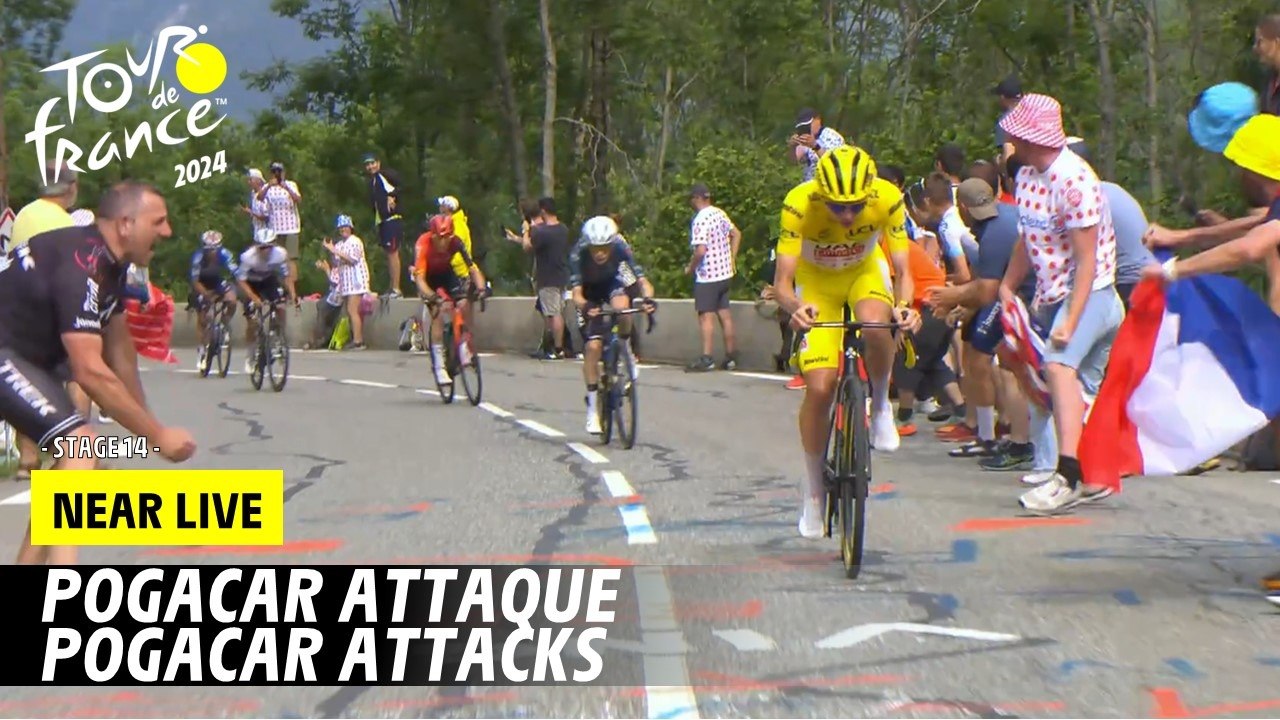 Pogacar attacks - Stage 14 - Tour de France 2024