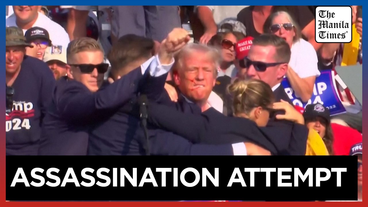 Trump bloodied as multiple shots ring out at rally in Pennsylvania