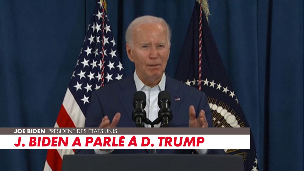 Tentative d'assassinat de Donald Trump : Joe Biden réagit