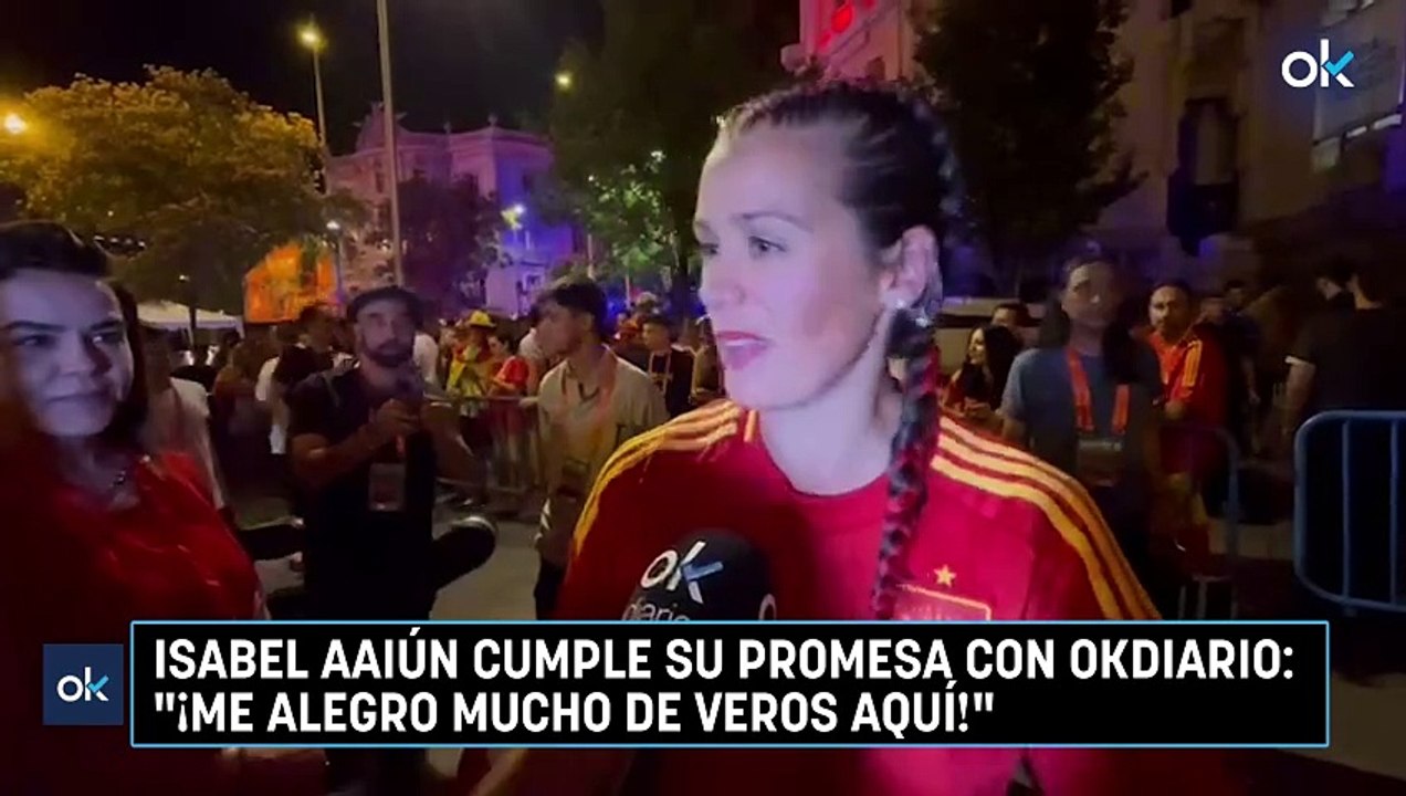 Isabel Aaiún cumple su promesa con OKDIARIO: "¡Me alegro mucho de veros aquí!"