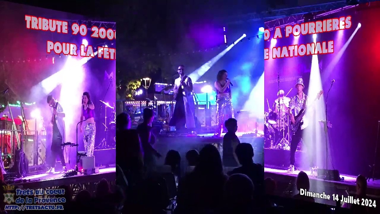 Fete Pourrieres avec un tribute 90 2000 le 14juill2024