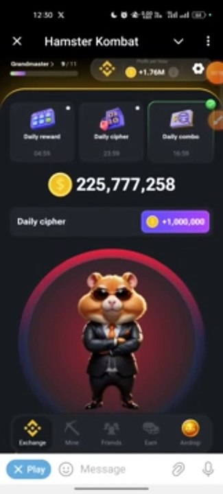 hamster kombat cipher code today | Daily cipher code