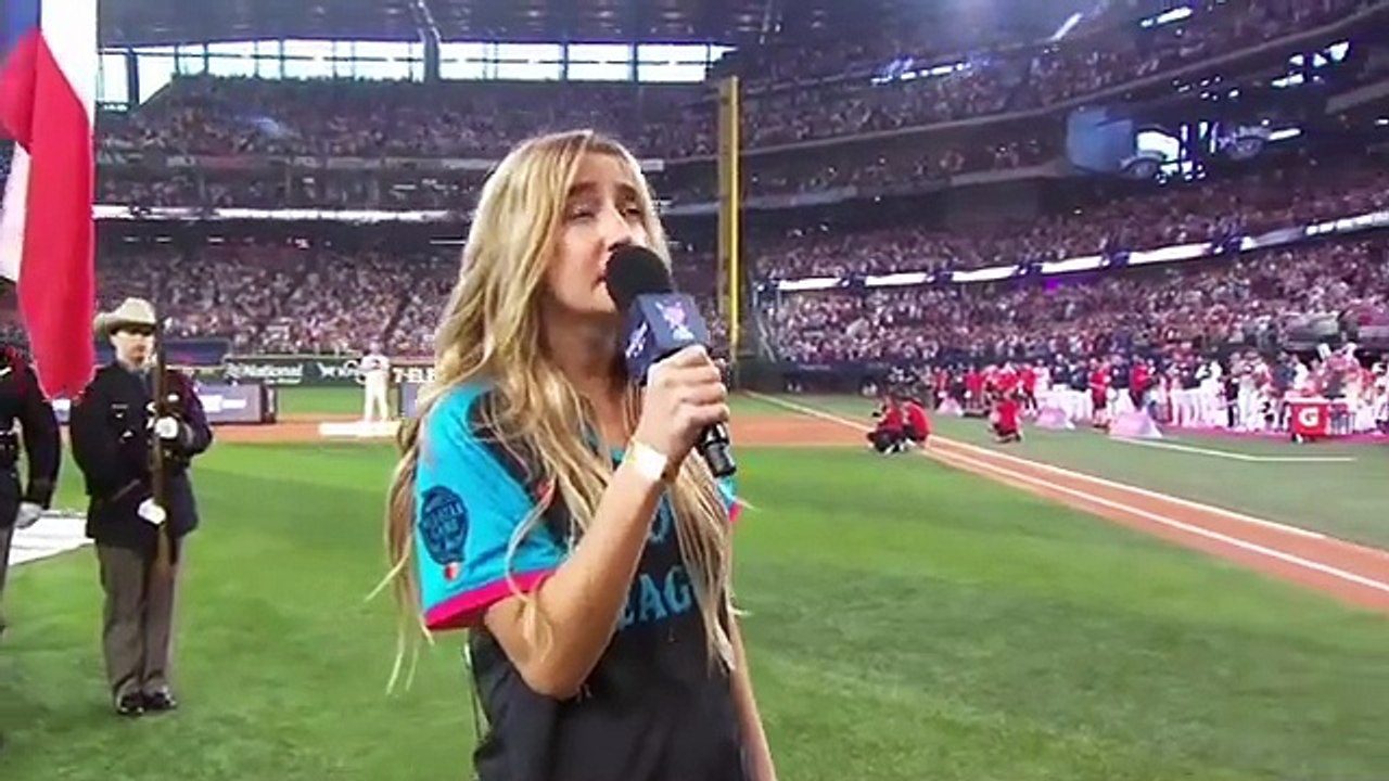 Ingrid Andress sings ‘worst National Anthem of all time’ 2024 Home Run Derby