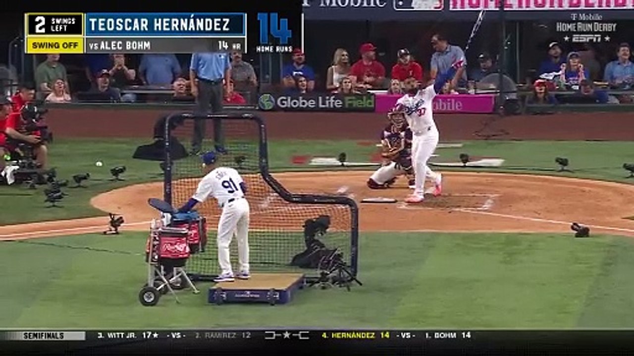 Teoscar Hernández y su actuación en el Home Run Derby 2024