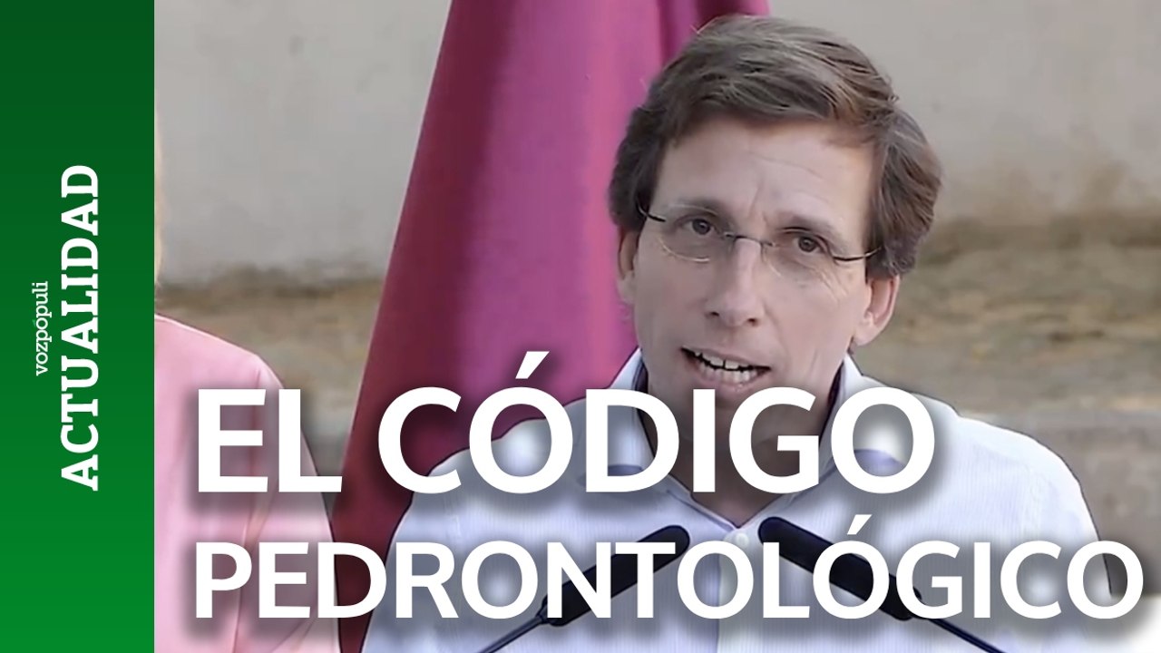Almeida habla de 'Código Pedrontológico'