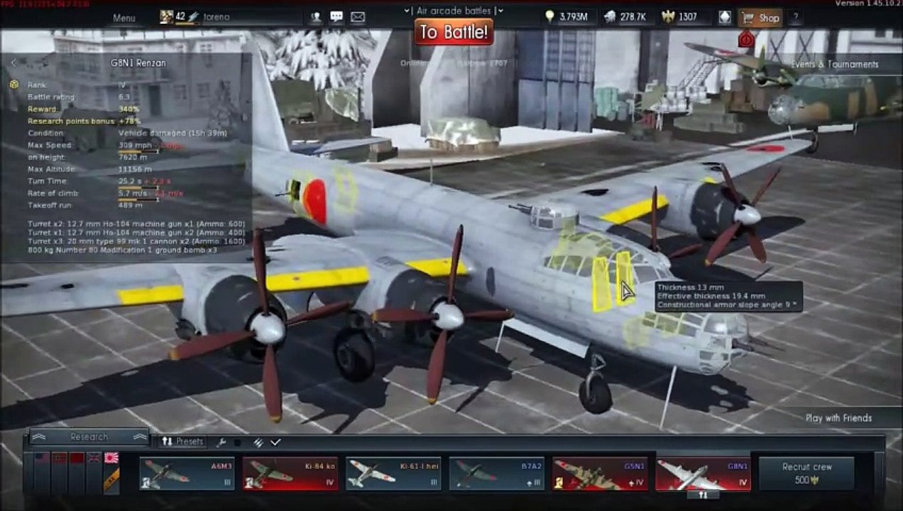 War Thunder Aircraft X-ray and Module Damage Guide