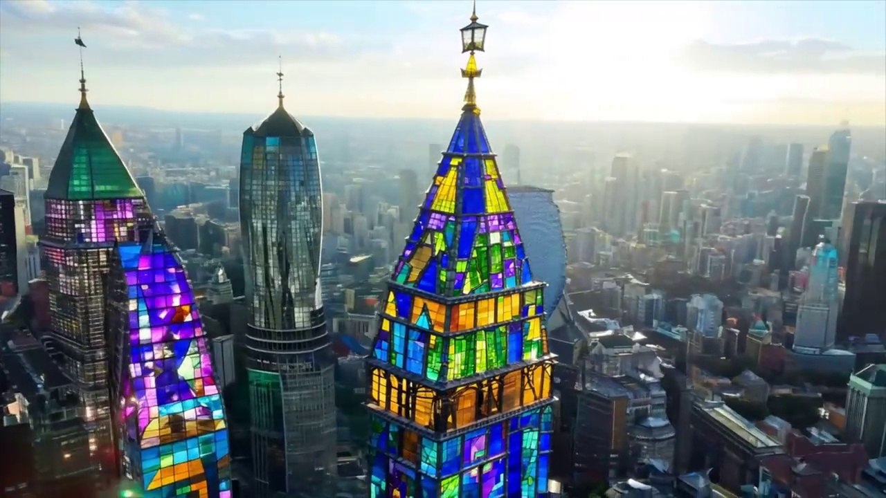 Stained glass video using Gen 3 AI