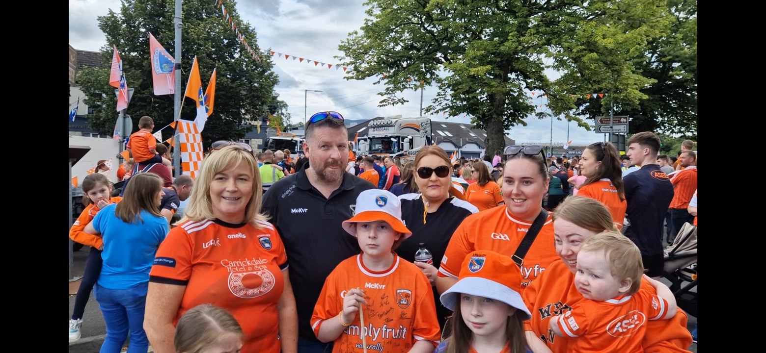 Armagh fans in Camlough Part 2