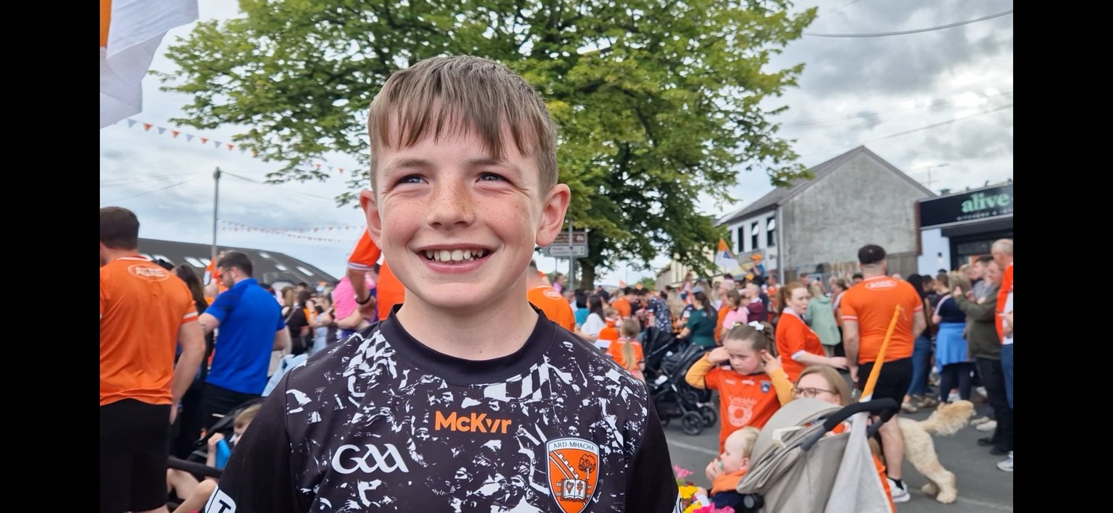 Armagh fans in Camlough Part 3