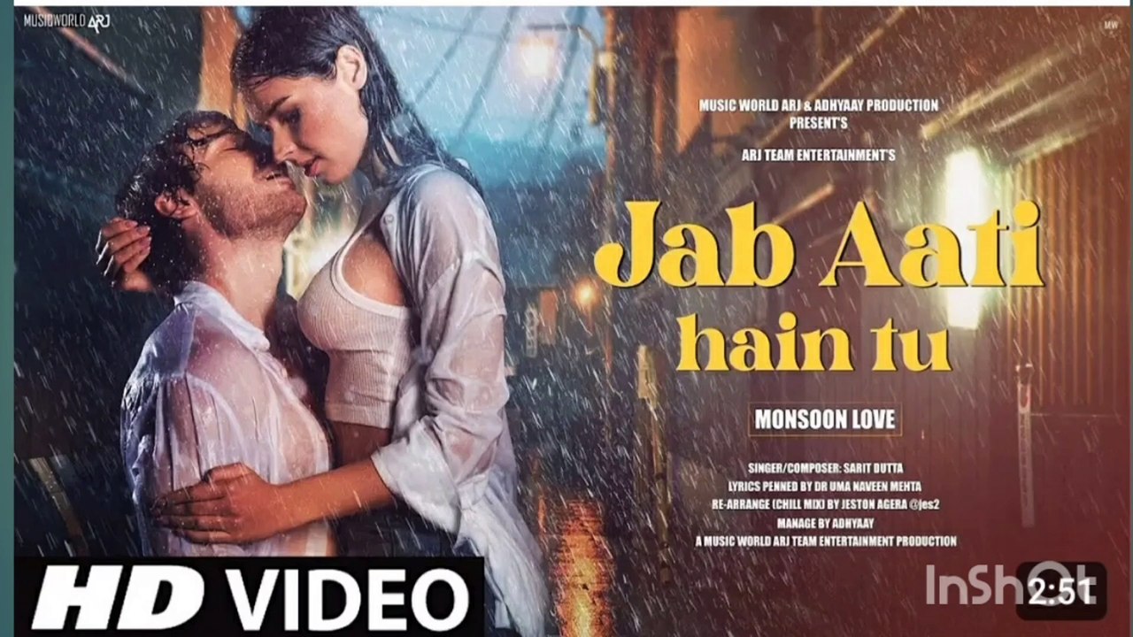 New Song 2024 | New Hindi Song | Jab Aati Hain Tu | Barsaat Song | Monsoon Romantic Song | Video Song