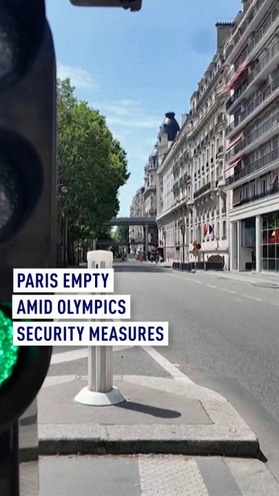 Lockdown? No, but tightened security rules for Olympics leave some Paris streets empty