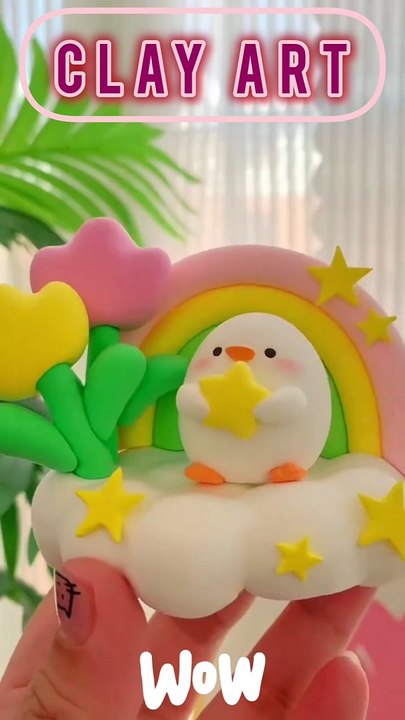 Cute clay art, clay art and craft of the day
