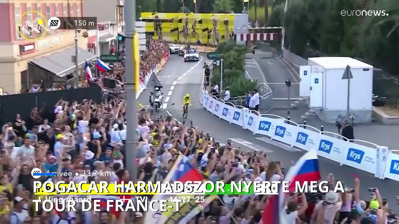 Tadej Pogacar harmadszor nyerte meg a Tour de France-t