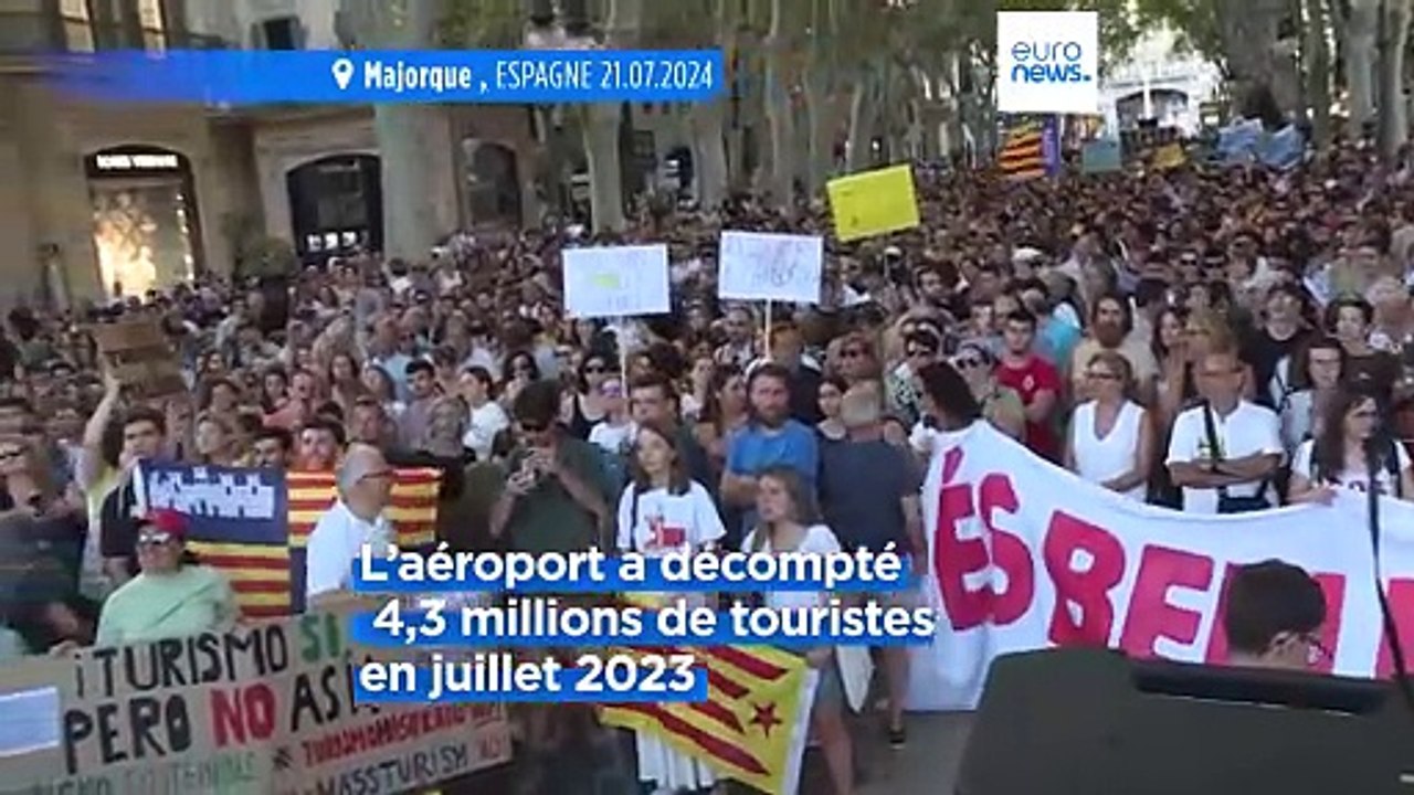 Des milliers de personnes à Majorque rassemblées contre le surtourisme