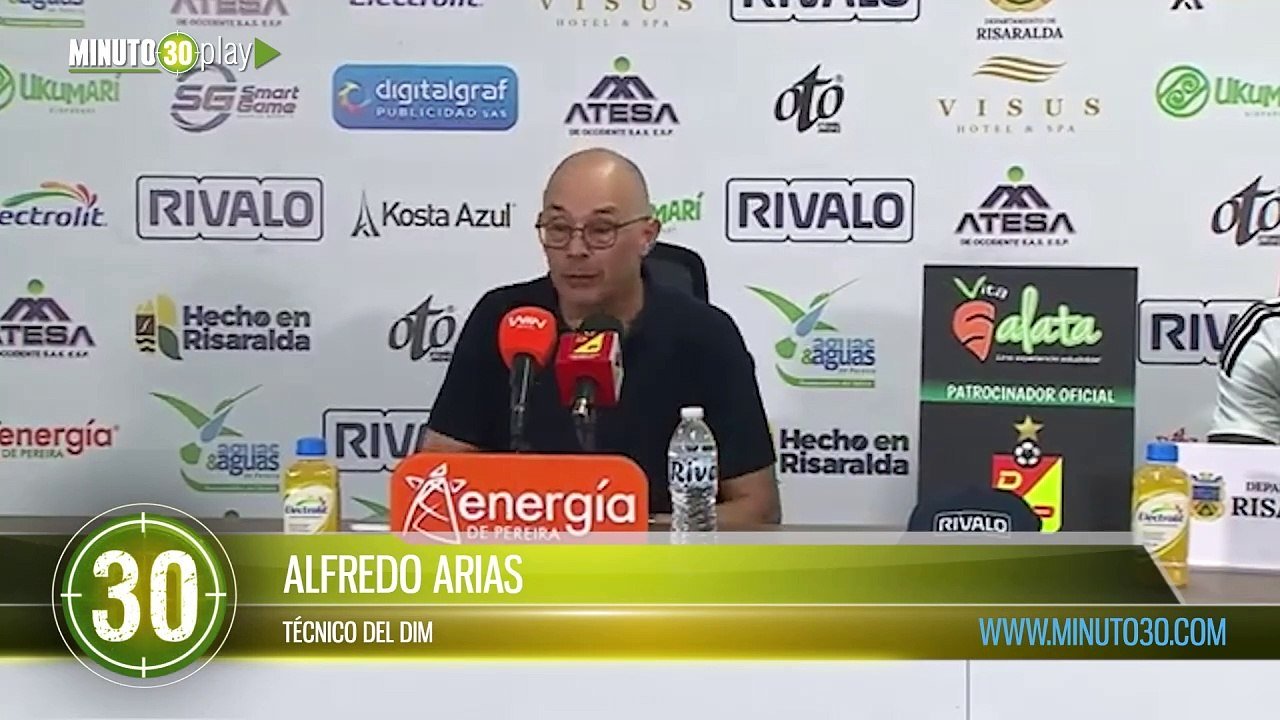 “Nosotros sorprendimos a Pereira”  Alfredo Arias, técnico del DIM