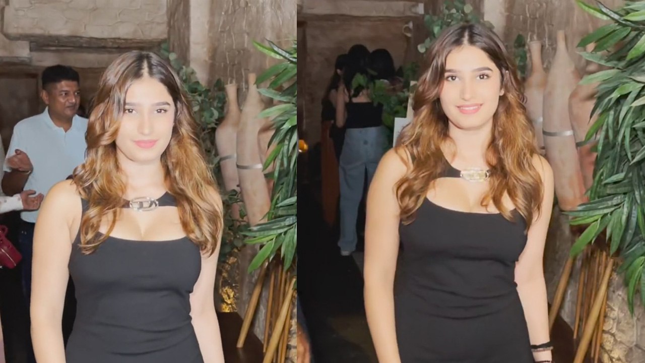 Rasha Thadani ने Girl Gang के साथ की Late Night Party, Black Cute Dress पहन ढाया कहर, Video Viral!