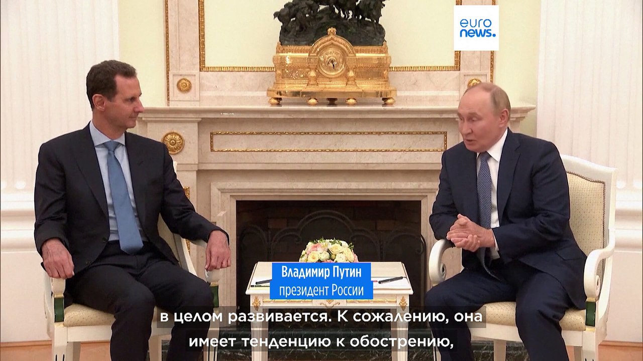 Президенты России и Сирии обсудили ситуацию на Ближнем Востоке