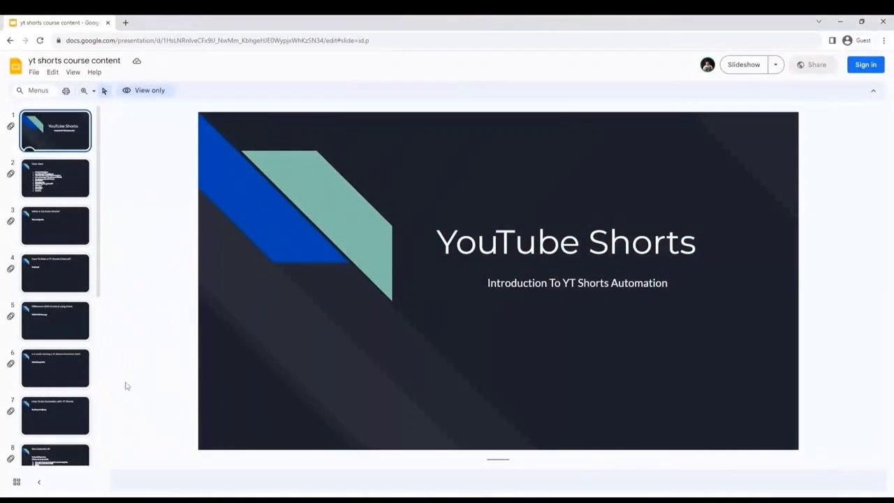 01-YT Shorts Mastery Course Ourview
