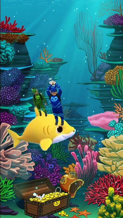 Rayyan and Daiyan shark #baby shark